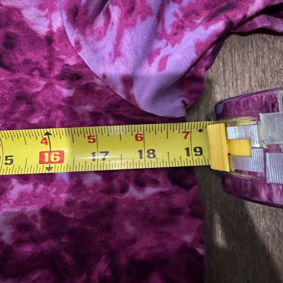 Lands’ End Purple Tie Dye Long Sleeve Tee Size M Soft Cotton Knit - Picture 14 of 14